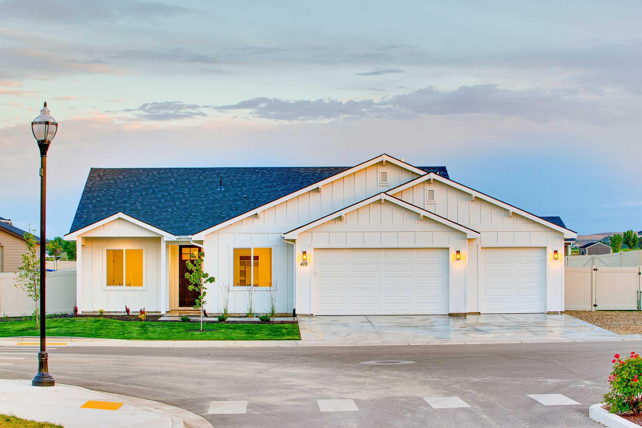 A finished Bear Homes build at Harvest Creek in New Plymouth, Idaho